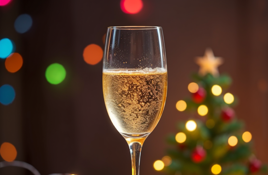 brindis de sidra en navidad