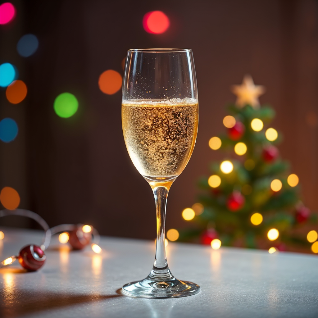 brindis de sidra en navidad